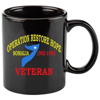 Mogadishu Somalia Veteran Operation Restore Hope War Veteran 11oz C Handle Ceramic Mug