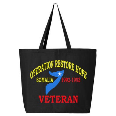 Mogadishu Somalia Veteran Operation Restore Hope War Veteran 25L Jumbo Tote