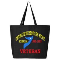 Mogadishu Somalia Veteran Operation Restore Hope War Veteran 25L Jumbo Tote