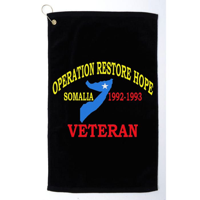 Mogadishu Somalia Veteran Operation Restore Hope War Veteran Golf Towel