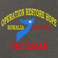 Mogadishu Somalia Veteran Operation Restore Hope War Veteran Cotton Canvas Backpack