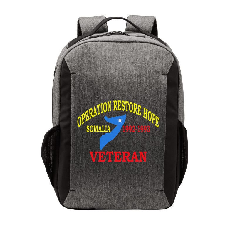 Mogadishu Somalia Veteran Operation Restore Hope War Veteran Vector Backpack