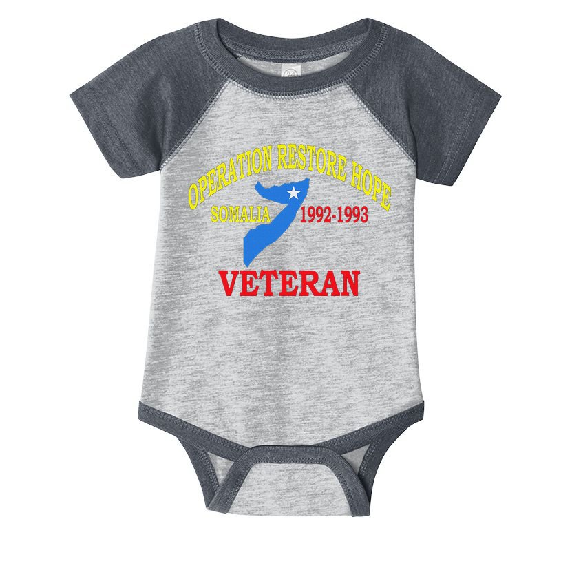 Mogadishu Somalia Veteran Operation Restore Hope War Veteran Infant Baby Jersey Bodysuit