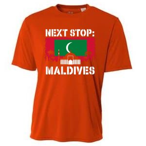 Maldives Summer Vacation Trip Next Stop Vacay Vibes Souvenir Gift Cooling Performance Crew T-Shirt