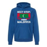 Maldives Summer Vacation Trip Next Stop Vacay Vibes Souvenir Gift Premium Hoodie