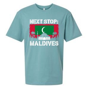 Maldives Summer Vacation Trip Next Stop Vacay Vibes Souvenir Gift Sueded Cloud Jersey T-Shirt