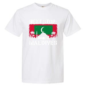 Maldives Summer Vacation Trip Next Stop Vacay Vibes Souvenir Gift Garment-Dyed Heavyweight T-Shirt