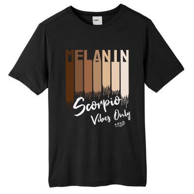 Melanin Scorpio Vibes Only Zodiac Sign For Black Great Gift Tall Fusion ChromaSoft Performance T-Shirt