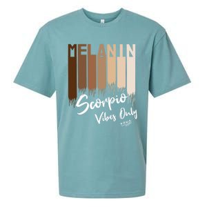 Melanin Scorpio Vibes Only Zodiac Sign For Black Great Gift Sueded Cloud Jersey T-Shirt