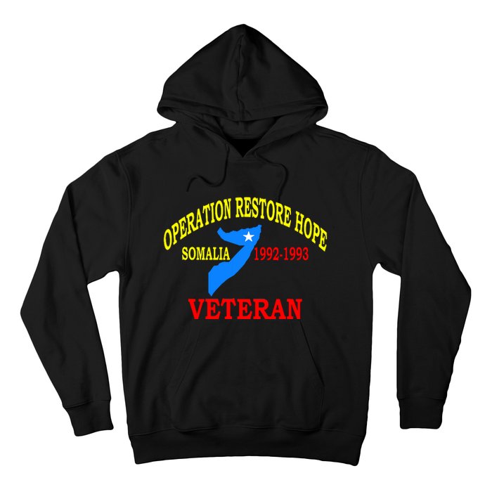 Mogadishu Somalia Veteran Operation Restore Hope War Veteran Hoodie