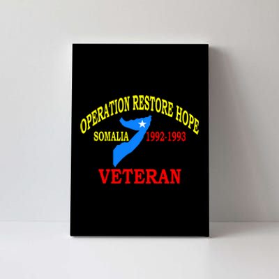 Mogadishu Somalia Veteran Operation Restore Hope War Veteran Canvas