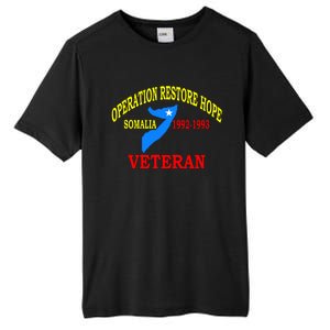 Mogadishu Somalia Veteran Operation Restore Hope War Veteran Tall Fusion ChromaSoft Performance T-Shirt