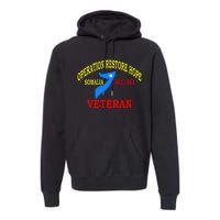 Mogadishu Somalia Veteran Operation Restore Hope War Veteran Premium Hoodie