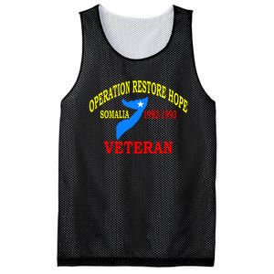 Mogadishu Somalia Veteran Operation Restore Hope War Veteran Mesh Reversible Basketball Jersey Tank