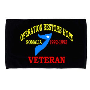 Mogadishu Somalia Veteran Operation Restore Hope War Veteran Microfiber Hand Towel