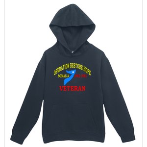 Mogadishu Somalia Veteran Operation Restore Hope War Veteran Urban Pullover Hoodie