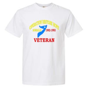 Mogadishu Somalia Veteran Operation Restore Hope War Veteran Garment-Dyed Heavyweight T-Shirt