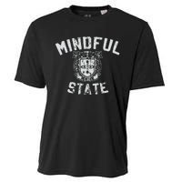 Mindful State Vinteage College Design Mindfulness Cooling Performance Crew T-Shirt