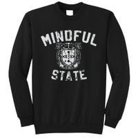 Mindful State Vinteage College Design Mindfulness Sweatshirt