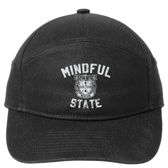 Mindful State Vinteage College Design Mindfulness 7-Panel Snapback Hat