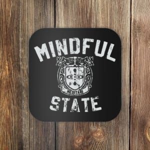 Mindful State Vinteage College Design Mindfulness Coaster