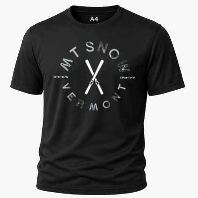 Mount Snow Vermont Graphic Vintage Ski Long Sleeve Performance Shirt