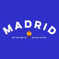 Madrid Spain Vintage Athletic Sports Design Womens Tank Top