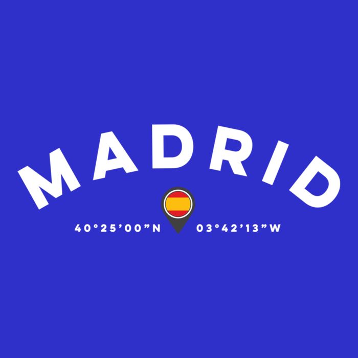 Madrid Spain Vintage Athletic Sports Design Womens Tank Top