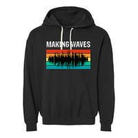Making Sound Waves Beats Beat Makers Music Producer Garment-Dyed Fleece Hoodie