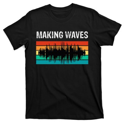 Making Sound Waves Beats Beat Makers Music Producer T-Shirt