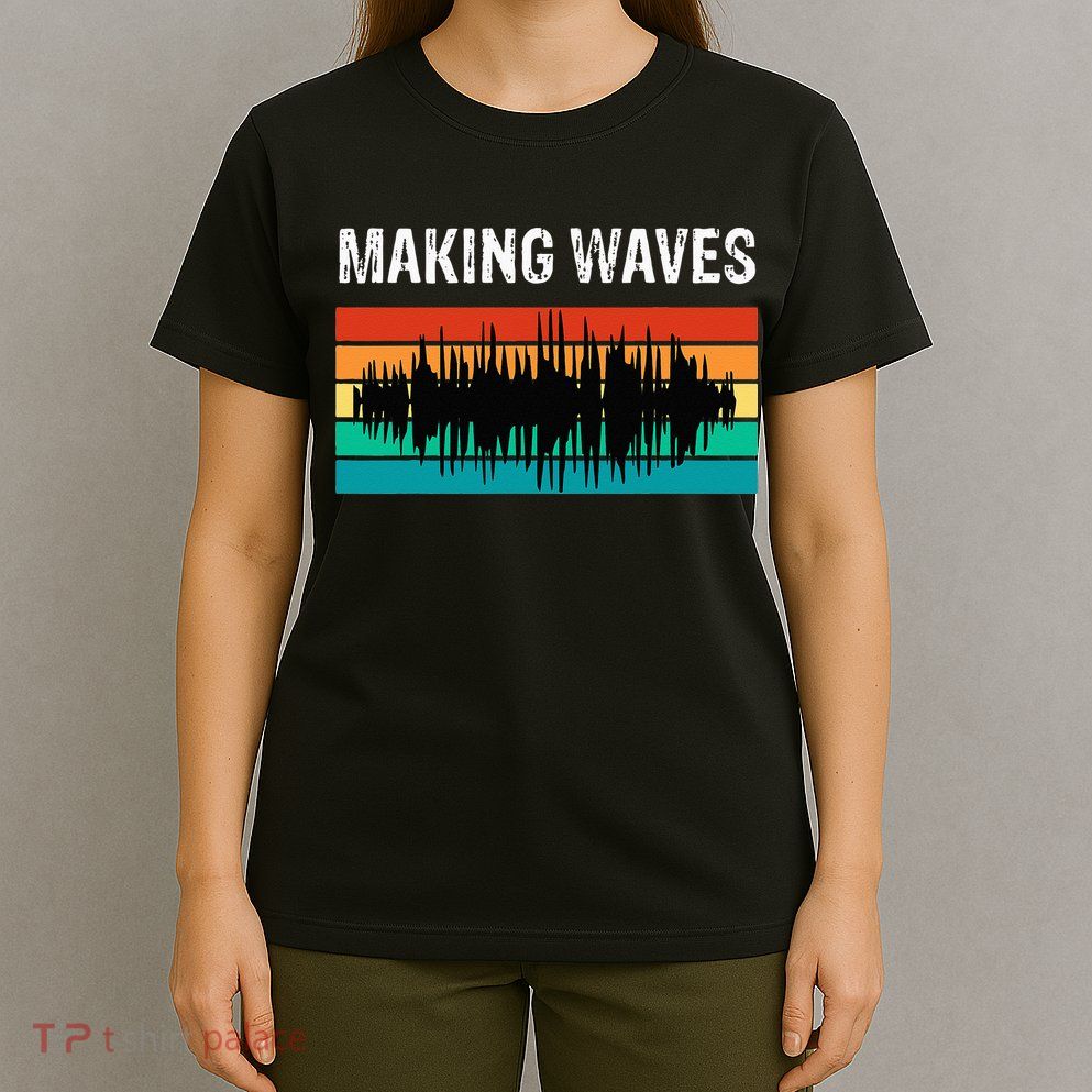 Making Sound Waves Beats Beat Makers Music Producer T-Shirt