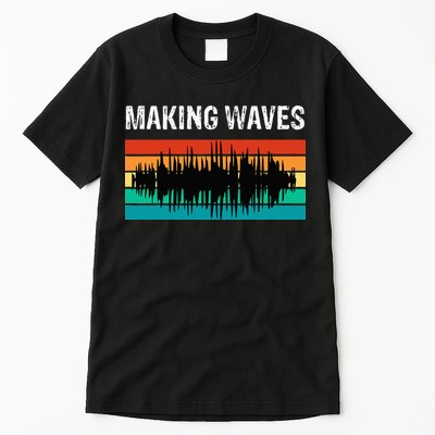 Making Sound Waves Beats Beat Makers Music Producer Tall T-Shirt