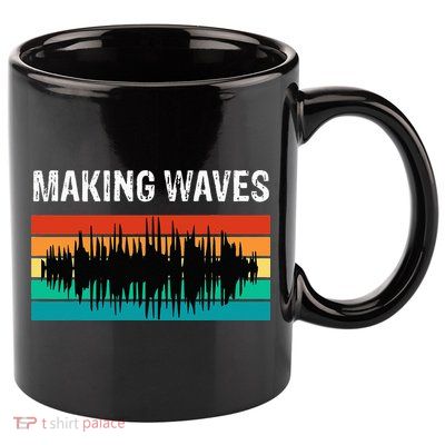Making Sound Waves Beats Beat Makers Music Producer 11oz C Handle Ceramic Mug
