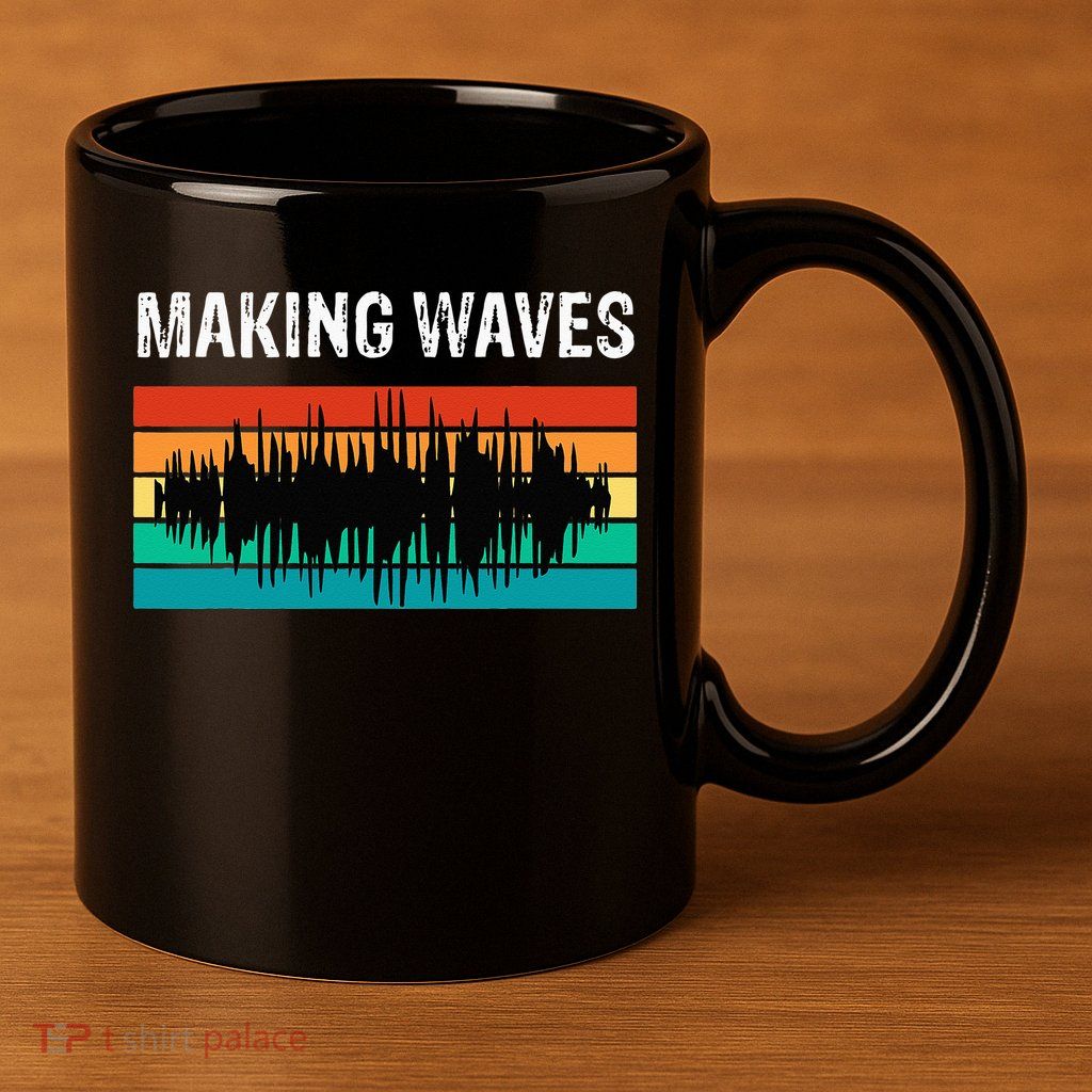Making Sound Waves Beats Beat Makers Music Producer 11oz C Handle Ceramic Mug