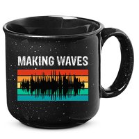 Making Sound Waves Beats Beat Makers Music Producer 15oz Campfire Ceramic Mug