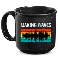 Making Sound Waves Beats Beat Makers Music Producer 15oz Campfire Ceramic Mug