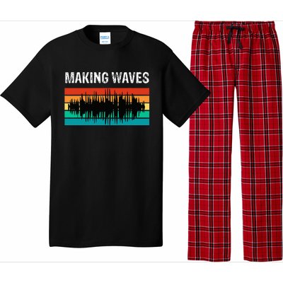 Making Sound Waves Beats Beat Makers Music Producer Pajama Set