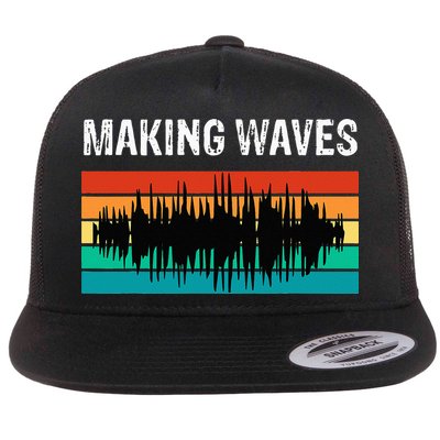 Making Sound Waves Beats Beat Makers Music Producer Flatbill Hat