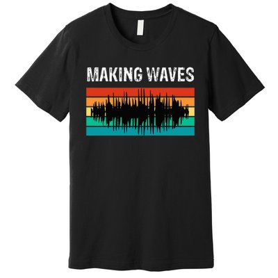 Making Sound Waves Beats Beat Makers Music Producer Premium T-Shirt