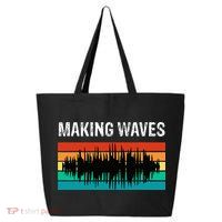 Making Sound Waves Beats Beat Makers Music Producer 25L Jumbo Tote
