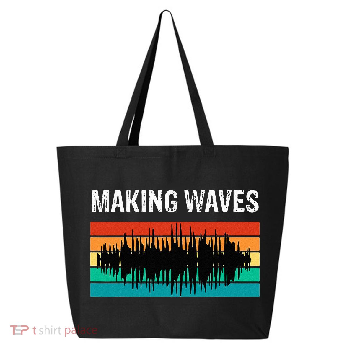 Making Sound Waves Beats Beat Makers Music Producer 25L Jumbo Tote