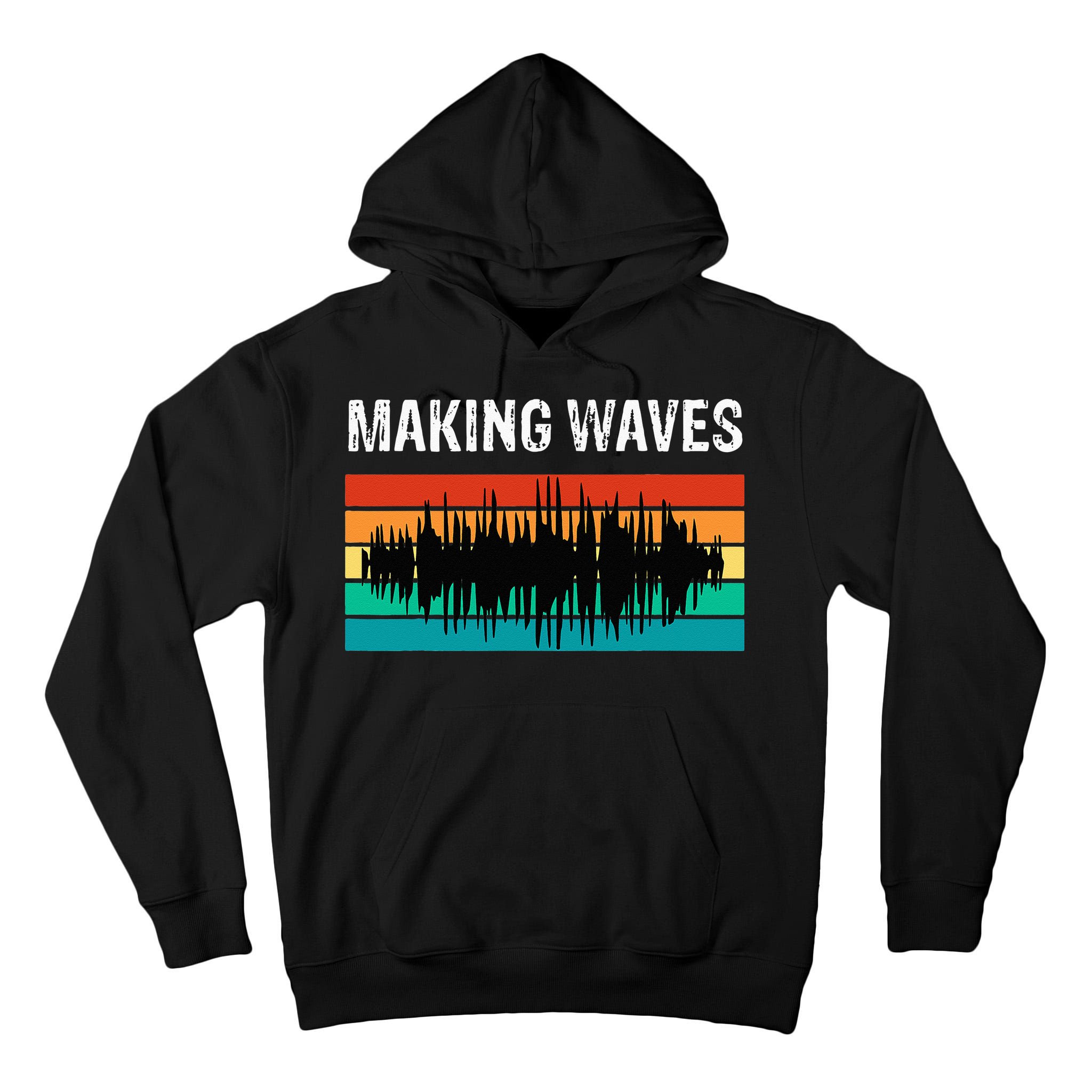 Making Sound Waves Beats Beat Makers Music Producer Tall Hoodie