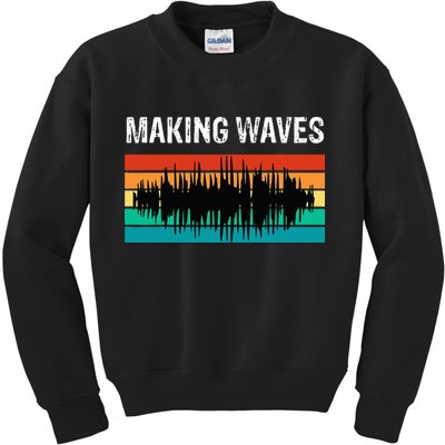 Making Sound Waves Beats Beat Makers Music Producer Kids Sweatshirt