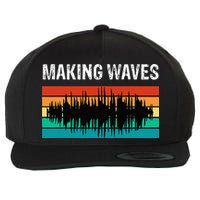 Making Sound Waves Beats Beat Makers Music Producer Wool Snapback Cap