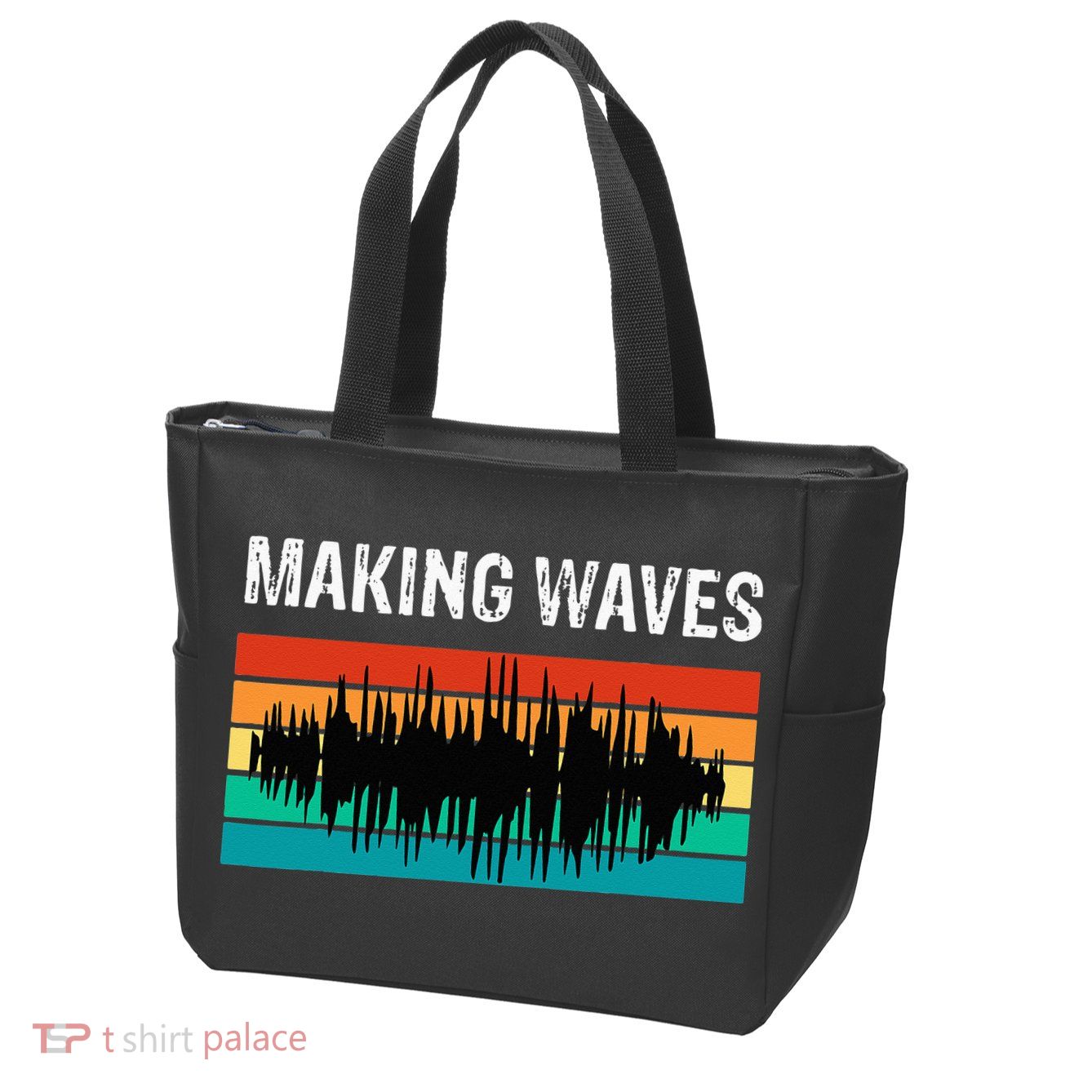 Making Sound Waves Beats Beat Makers Music Producer Zip Tote Bag