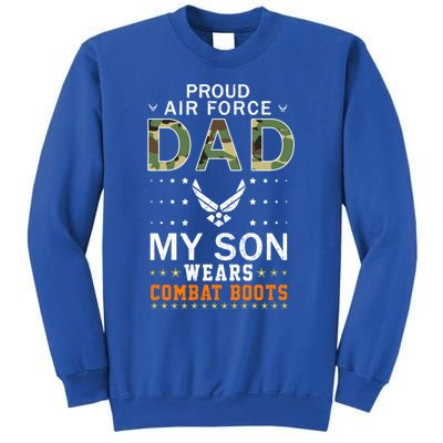 My Son Wear Combat Bootscool Giftproud Air Force Dad Camouflage Army Great Gift Sweatshirt