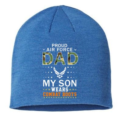 My Son Wear Combat Bootscool Giftproud Air Force Dad Camouflage Army Great Gift Sustainable Beanie