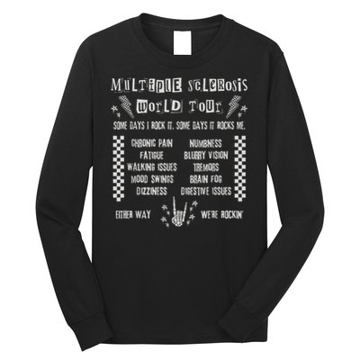 Multiple Sclerosis World Tour MS Awareness Month MS Warrior T-Shirt Long Sleeve Shirt
