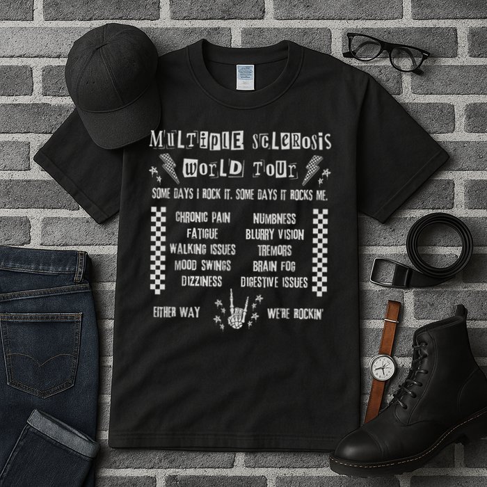 Multiple Sclerosis World Tour MS Awareness Month MS Warrior T-Shirt Tall T-Shirt