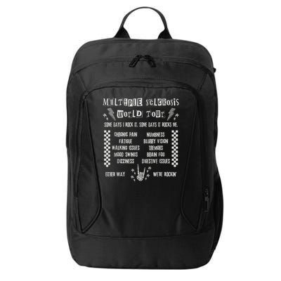Multiple Sclerosis World Tour MS Awareness Month MS Warrior T-Shirt City Backpack